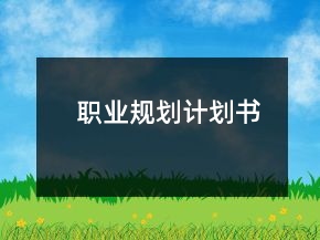 職業(yè)規(guī)劃計劃書