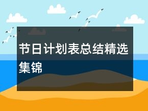 節(jié)日計(jì)劃表總結(jié)精選集錦