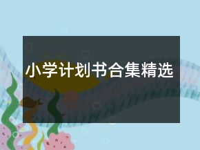 小學(xué)計(jì)劃書合集精選