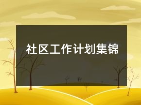 社區(qū)工作計劃集錦