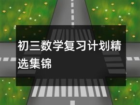 初三數學復習計劃精選集錦