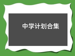 中學(xué)計(jì)劃合集