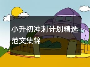 小升初沖刺計(jì)劃精選范文集錦