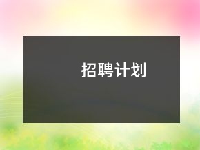 招聘計(jì)劃