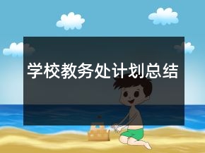 學(xué)校教務(wù)處計劃總結(jié)