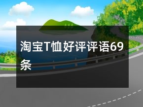 淘寶T恤好評評語69條