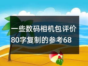 一些數(shù)碼相機(jī)包評(píng)價(jià)80字復(fù)制的參考68條