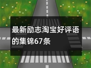 最新勵(lì)志淘寶好評(píng)語(yǔ)的集錦67條