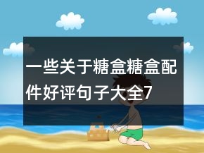 一些關(guān)于糖盒、糖盒配件好評句子大全75條
