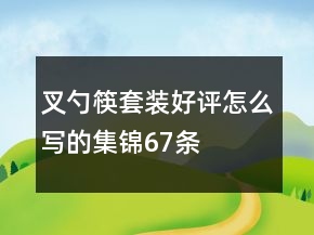 叉、勺、筷套裝好評怎么寫的集錦67條