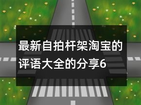 最新自拍桿、架淘寶的評語大全的分享68條