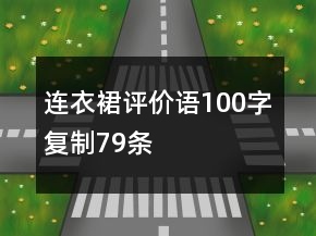連衣裙評(píng)價(jià)語100字復(fù)制79條