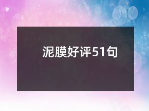 泥膜好評51句