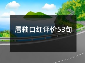 唇釉口紅評(píng)價(jià)53句