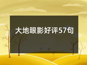 大地眼影好評57句
