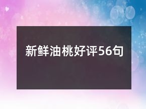 新鮮油桃好評(píng)56句