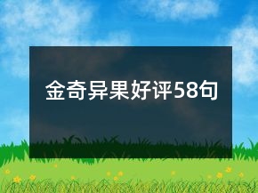 金奇異果好評(píng)58句
