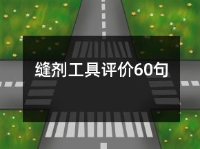 縫劑工具評(píng)價(jià)60句