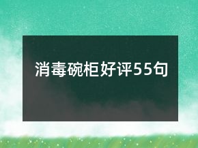 消毒碗柜好評55句