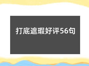 打底遮瑕好評56句