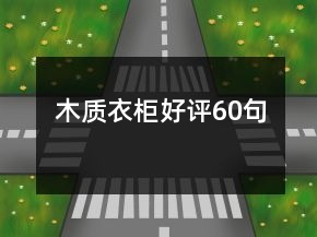 木質(zhì)衣柜好評(píng)60句