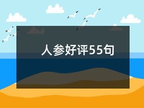人參好評55句