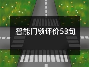 智能門鎖評(píng)價(jià)53句