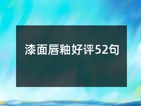 漆面唇釉好評52句