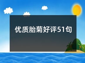 優(yōu)質(zhì)胎菊好評(píng)51句