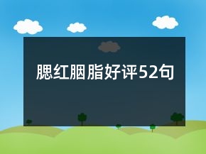 腮紅胭脂好評(píng)52句