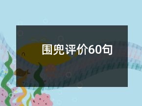 圍兜評價60句