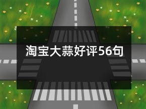 淘寶大蒜好評(píng)56句