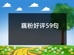 藕粉好評(píng)59句