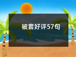 被套好評(píng)57句
