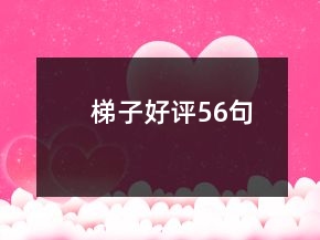 梯子好評56句
