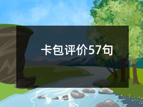 卡包評價57句