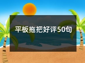 平板拖把好評(píng)50句