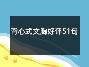 背心式文胸好評51句