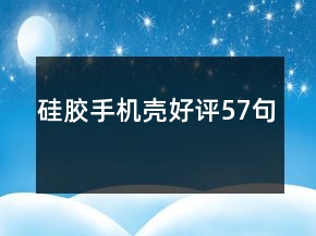 硅膠手機(jī)殼好評57句