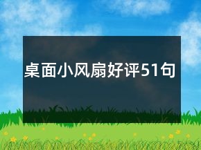 桌面小風(fēng)扇好評(píng)51句