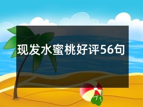 現(xiàn)發(fā)水蜜桃好評(píng)56句