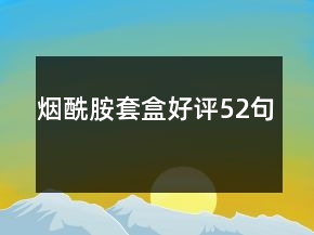 煙酰胺套盒好評(píng)52句