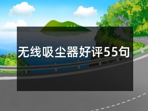 無線吸塵器好評(píng)55句