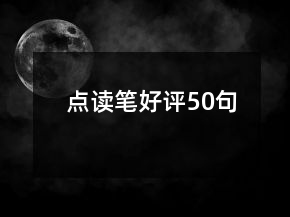 點(diǎn)讀筆好評(píng)50句