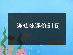 連褲襪評(píng)價(jià)51句
