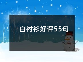 白襯衫好評55句