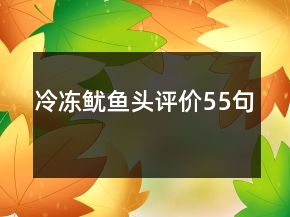 冷凍魷魚頭評價55句