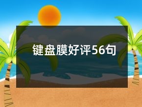 鍵盤膜好評56句