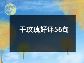 干玫瑰好評(píng)56句