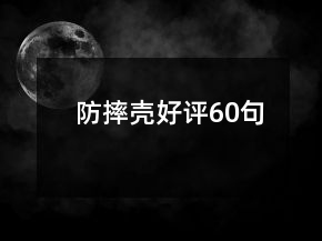 防摔殼好評(píng)60句